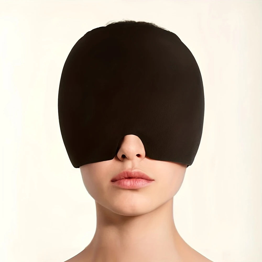 MigraRelief™ – Máscara de gel terapéutica para migraña y estrés